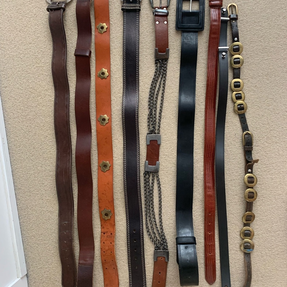 women's black & Brown Leather Belts Collection. 20 $ for all